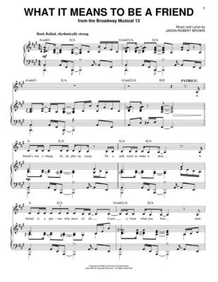 What It Means to Be a Friend: A Sheet Music Interpretation